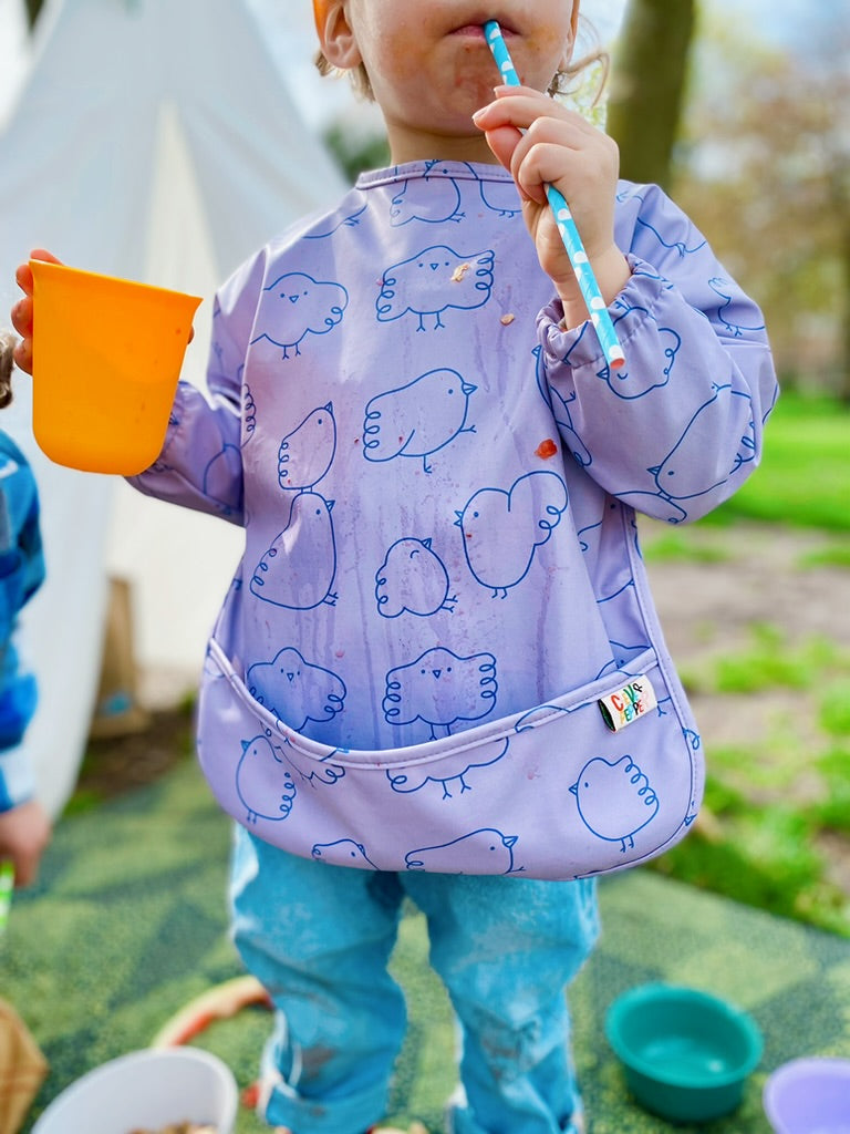 Fluffy Birds Waterproof Bibs