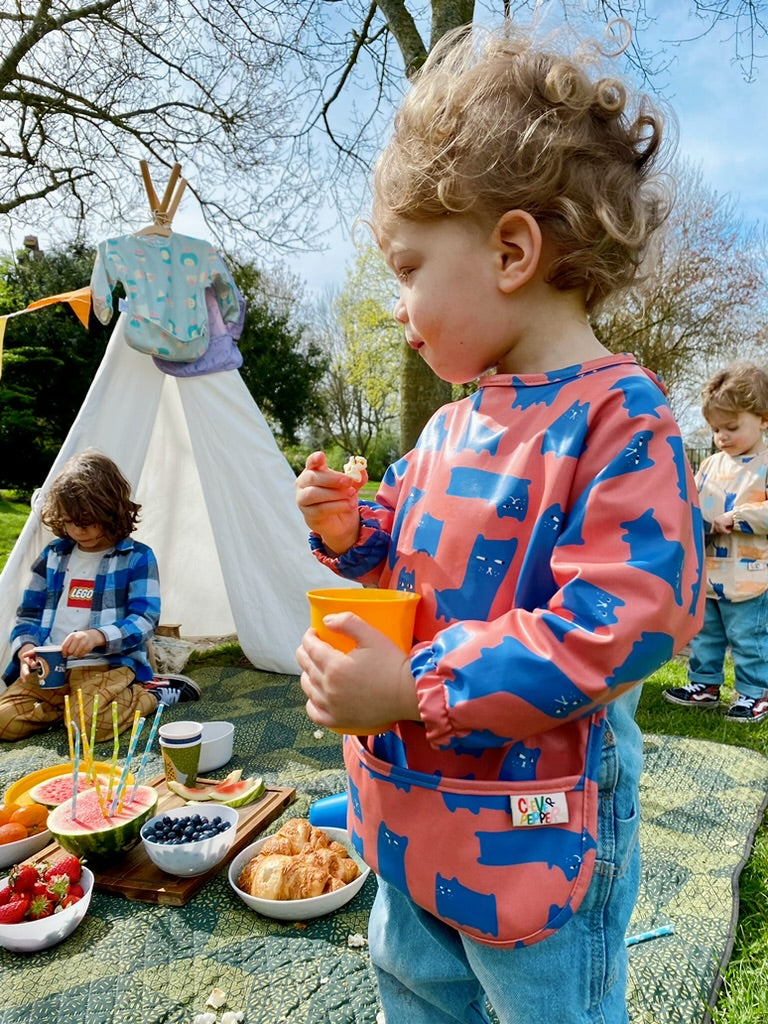 Grumpy Blue Cats Waterproof Bibs
