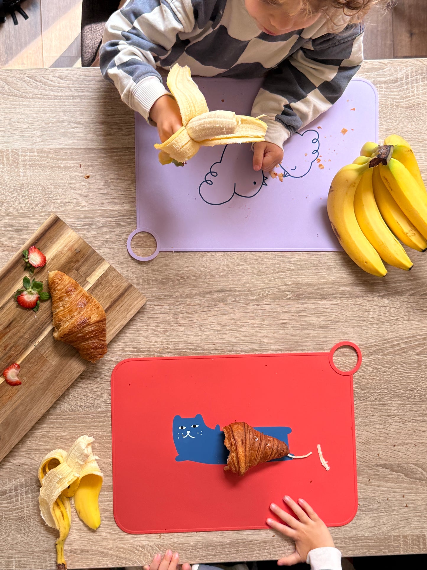 Grumpy Blue Cat Foldable Silicone Placemat