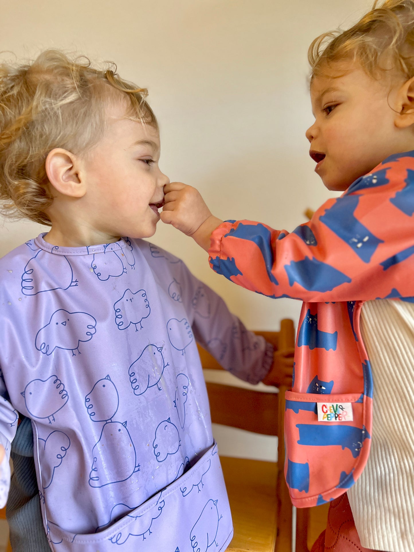 Fluffy Birds Waterproof Bibs